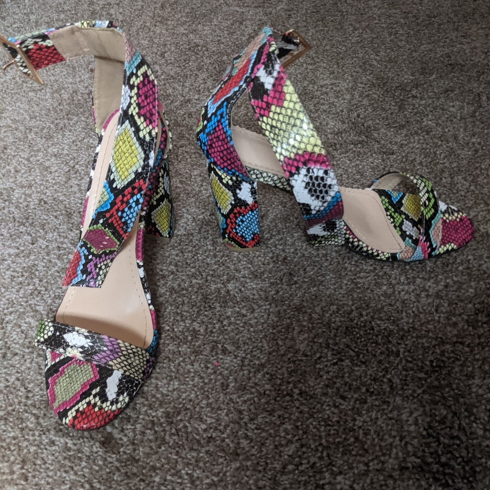 Snakeskin heels